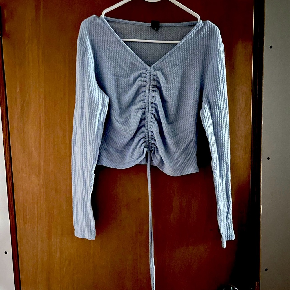 Long sleeved crop sweater